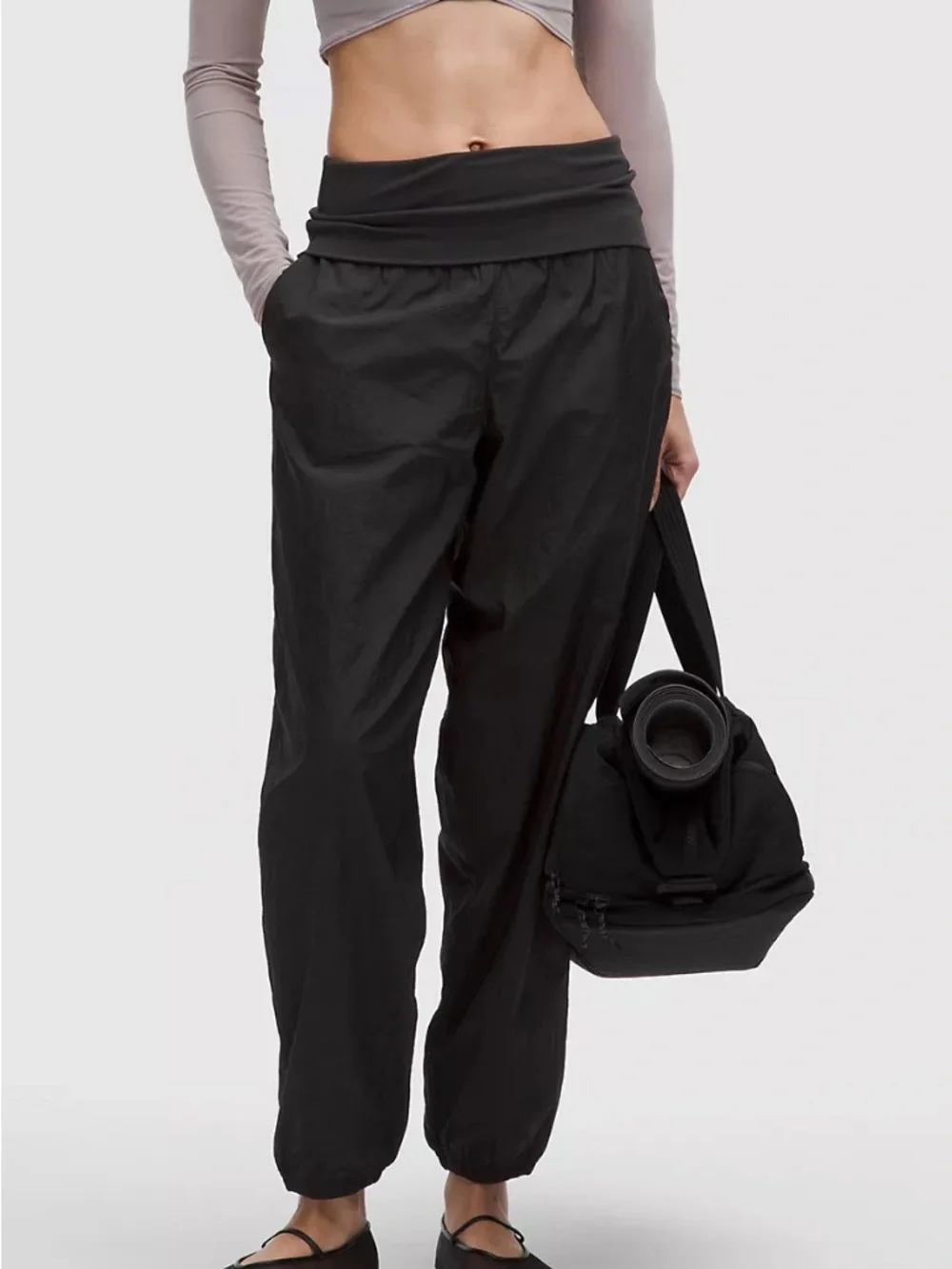 Lululemon lightweight foldover-waist jogger